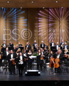 Group picture of the Burlington Symphony Orchestra.