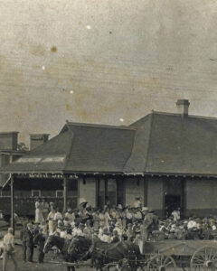 Faded image of Freeman Station.